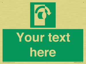 Custom Turn Clockwise Sign